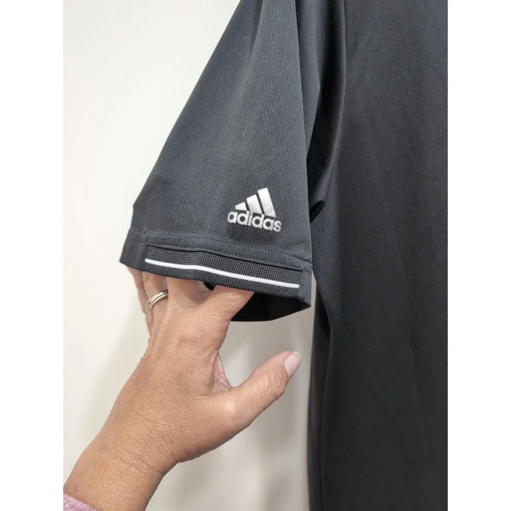 Adidas Climachill Black Polo Shirt Men's Size Medium